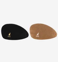 summer KANGOL kangaroo flat top fisherman hat visor basin hat fashion wild cotton fabric men and women flat top cloth hat Q07032484391679