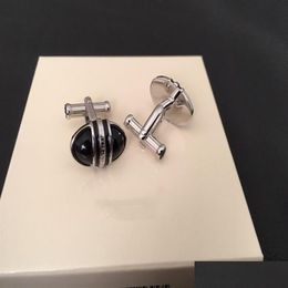 Cuff Links Fashionable Original With Logo Jewelry Stainless Steel Cufflink For Men And Women252J Drop Delivery Cufflinks Tie Clasps Dhkwz