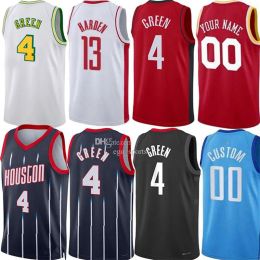 4 maglie da basket Jalen Green Rocket 10 Jabari Smith jr. 1 Amen Thompson 28 Alperen Sengun Fred VanVleet Dillon Brooks Tari Eason City Maglia Esition James Harden