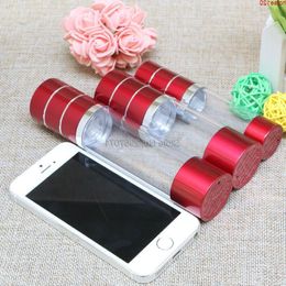 30ml 50ml Wine red Makeup Maquiagem Liquid Empty Airless Plastic Bottles Travel Container Cosmetic Packaging 10pcs/lot Free Shipgoods Tjfaf