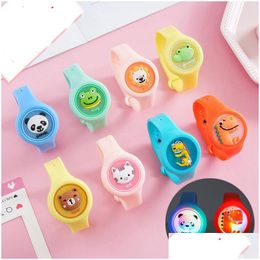 Pest Control Kids Mosquito Repellent Band Children Cartoon Antimosquitos Bracelet Wristbands Summer Outdoor Supplies Drop Delivery H Dhk08