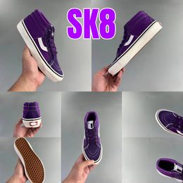 Designer skate shoes for men and women purple sk8 mid cut V size35-44