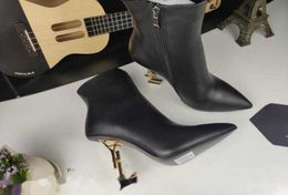 Series Ribbon Decorated Leathers Martin Boot Women Embroidered Leather Band Ankle Boots Top Designer Luxury woman