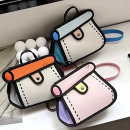 Cross Body Bags Anime Two-Dimensional Cartoon Cain Women's Canvas Soulder Bag Girl Backpack Diagonal Small Bagqwertyui879