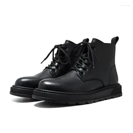 Dress Shoes Male Men Luxury Designer Leathe Boots Casual Business Black Office Shoe Italian Mens Original 2023 Formal Boot