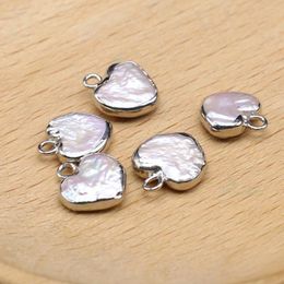 Pendant Necklaces 2pc Natural Freshwater Pearl Heart Shape For Fashion Jewellery Making DIY Women Necklace Earring Gifts