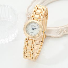Hot selling Ocean Heart Quartz Watch, niche diamond faced glass solid steel band women's waterproof watch