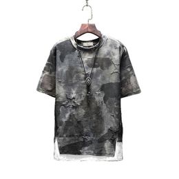 Mens T shirts Designer Skeleton Print Short Sleeve Tshirt Men Clothing Homme Tees196f