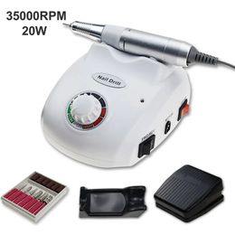 Nail Manicure Set 35000 RPM Electric Drill Machine Mill Cutter Sets for Tips Pedicure File 231017