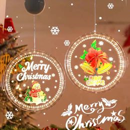 Weihnachtsdekorationen, Ornamente, Anhänger, Sauger, Lichter, bunt, leuchtender Weihnachtsbaum, 2023, neuer Anhänger
