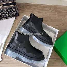 Chimney Couple Venetas 16cm Botega Thick Designer Tube Boots Version Boot Large Botteega Soled Family Green b 10cm New High 22cm Y4CQ