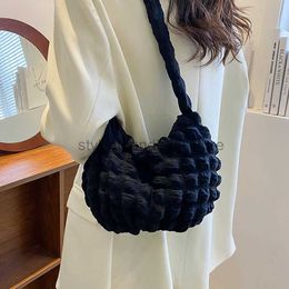 Shoulder Bags Evening Bags Ladies andbags Fasion Women Crossbody Bags Bubbles Soulder Tote Bag Casual Elegant Pleated Ruced Sopper Pursestylishhandbagsstore