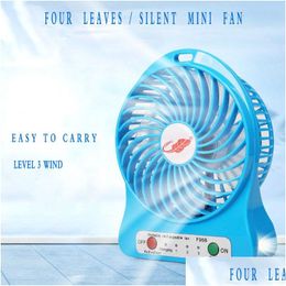 Other Home & Garden Mini Protable Rechargeable Fan Usb Charging Student Dormitory Cooling Level 3 Wind F95B Home Garden Dhjo0