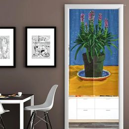 Curtain Nordic Abstract Oil Painting Doorway Kitchen Partition Curtains For Bedroom Entrance Home Decor Japanese Door