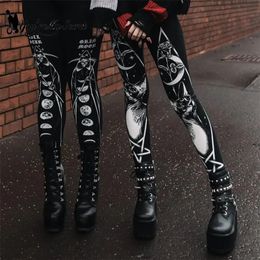 Womens Leggings My Secret Gothic for Women Ouija Workout Pants Dark Grunge Cat Skull Sexy Black 231018