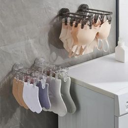 Hangers With Clip Multi Hanging Storage Hanger Suction Cup Plastic Wardrobe Organiser Foldable Clothes Rack Home