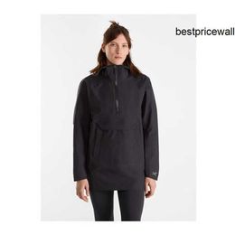 Coats Designer Woman Arcterxy Jackets Hoodie ARC'TERXY SALAL hooded charge jacket Women's windproof rainproof lightweight breathable Qixi gift Black/black S HBNW
