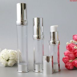 20ml 30ml Empty Plastic Bottles Airless Pump Dispenser Cosmetic Packaging Containers for Makeup Liquid Cream Lotion 100pcs/lotgoods Rtfcf