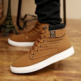 Autumn 703 Winter Big Size 38-47 Fashion Fur Lace-up Warm Leather Boots for High Top Snow Casual Shoes Men 231018