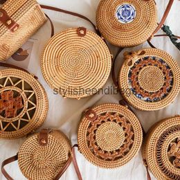 Cross Body Bags Square Round Mulit Straw Bag andbags Women Summer Bag andmade Woven Circle Boemia andbag Fasionstylisheendibags