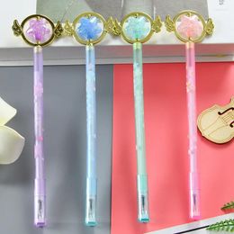 Pcs Creative Crystal Fairy Gel Pens Set Girls Heart Water Pen Student Stationery School Office Supplies