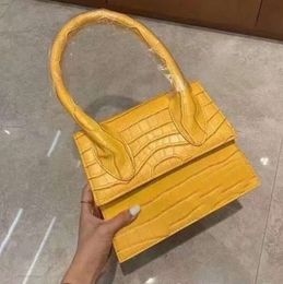 JACiQ 1 2-loop Newest designer bags le bambino handbag crossbody tote bag sacoche muse fashion shoulder split crocodile noeud hand GIFT mini Buy get 3256ess