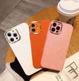 7 colour Fashion Phone Cases for iPhone 15 14 13 12 pro max 11 13pro 13promax X XR XS XSMAX case PU leather shell designer With metal frame for Camera len