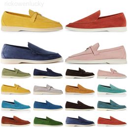 loro pianaa loro piano women shoes high quality casual designer men lorosummer suede walking shoes black beige blue outdoor runner sneaker size 35-45