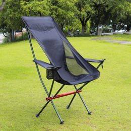 Camp Furniture Outdoor Fishing Chair Portable Folding Lengthen Oxford Cloth Backrest Seat For Camping Picnic BBQ Beach Ultralight Armchair 231018