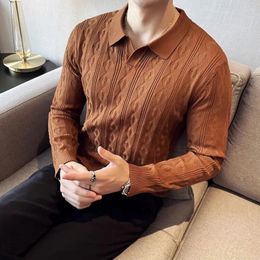 Men's Sweaters Men Autumn And Winter High Quality Warm Knit Sweaters/Male Slim Fit Fashion V-neck Long Sleeve Pullover/Man Casual Sweater