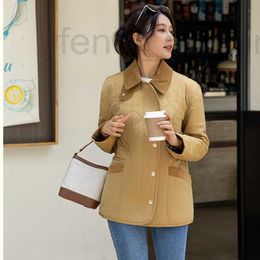 Women's Jackets Designer designer jacket clip cotton Army green lapel warm down padded British style casual fashion high quality clothes