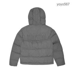 Parkas Trapstar London Decoded Hooded Puffer 2.0 Ice Blue Jacket Embroidered Lettering Hoodie Winter Coat Tracksuit trapstar windbreaker fashion clothes HI4H