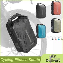 Panniers Bags Rhinowalk 4L Bike Front Fork Bag Quick Release Waterproof Cycling Bicycle Electric Storage 231017