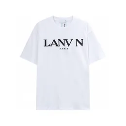 Ts Designer Lanvin Men's Plus Tees Polos T-SHIRTS Round Neck Embroidered and Printed Polar Style Summer Wear with Street Pure Cotton Unisex S lanvis t 2c1