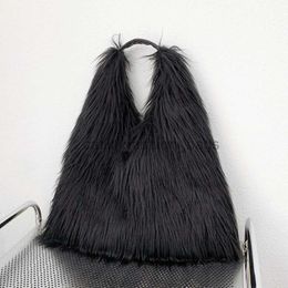 Shoulder Bags Luxury Fluffy Plus Women Soulder Bag Soft Fur Bags for Women Overlarge andbag Winter Puffy Designer Totecatlin_fashion_bags