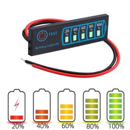 1S-8S 18650 Li-ion Lipo Lithium 5-30V Lead Acid Battery Level Indicator Tester LCD Display Metre Module Capacity Voltage Metre