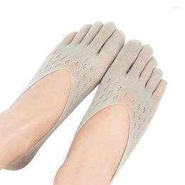 Women Socks Women's Five Finger Boat Summer Low Cut Ultrathin Breathable Funny Invisible Toe Sock Slippers Ankle Short 141