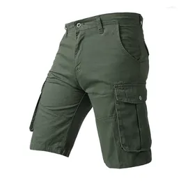 Men's Shorts Quality Men Casual Pockets Summer Short Pants Solid Colour Man Cotton Cargo Size 30-40