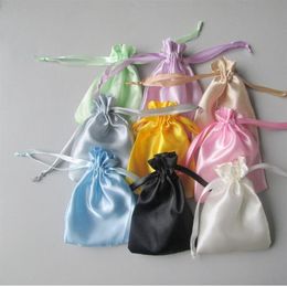 Jewellery pouches silk drawstring small pouch stain chocolate bags candy Christmas gift packing whole233r
