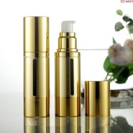30ml High-end Gold Airless Vacuum Pump Lotion Shampoo Bottle Cosmetic Container Travel Refillable Bottles for Makeup Productsgoods Afkvr