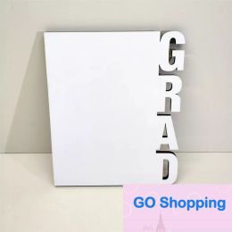 Fashion Graduation Album Gift Sublimation Blank Photo Frame Ornaments DIY Heat Transfer Frames Desktop Decoration