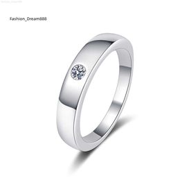 Moissanite Rings Plated Women Mens Moissanite Ring Gold 925 Sterling Silver Diamond Unisex Trendy Engagement Rings for Women