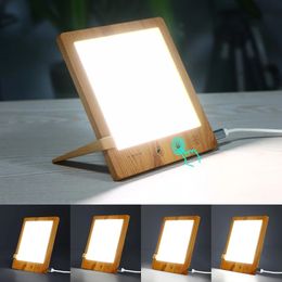 Novelty Items Light Therapy Lamp 10000 Lux LED Sad Seasonal Affective Disorder with Timer Touch Control Night for Home Office 231017