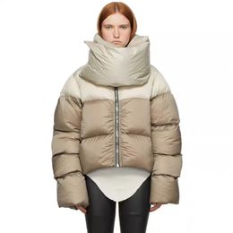 Winter Jacket Womens Coat Cotton-Padded Jacket Scarf Collar Down Jacket Street Trend