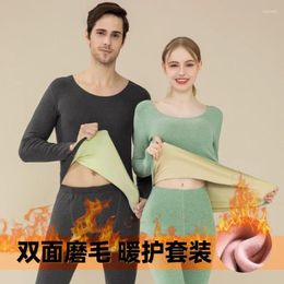 Men's Thermal Underwear Men Winter Warm Clothes Long Johns Set Women Thermo T Shirts Bottom Pants Suit Man Woman Inner Wear Sleepwear