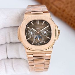 designer pateks mechanical dz movment brand watch for men 5712 classical moonphase wristwatches H5XF complex functions auto uhr montre luxe pp