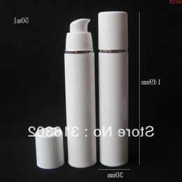 20 X 50ml Empty White Airless Lotion Pump Cream Bottle For Cosmetic Use 5/3oz Containersgood Gudwe