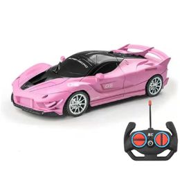 Diecast Model 1 18 2 4G Radio Remote Control Sports High Speed Drift Racing Boys Toys For Children Christmas Gift 231017