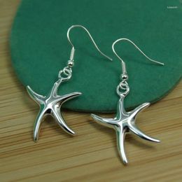 Dangle Earrings BABYLLNT 925 Sterling Silver Starfish Drop For Woman Wedding Engagement Fashion Party Charm Jewellery Gift