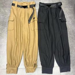 Herbst und Winter neue Mode, luxuriöse schwarze Hose, bequeme US-Größe, Herren-Designer-Cargohose mit mehreren Taschen